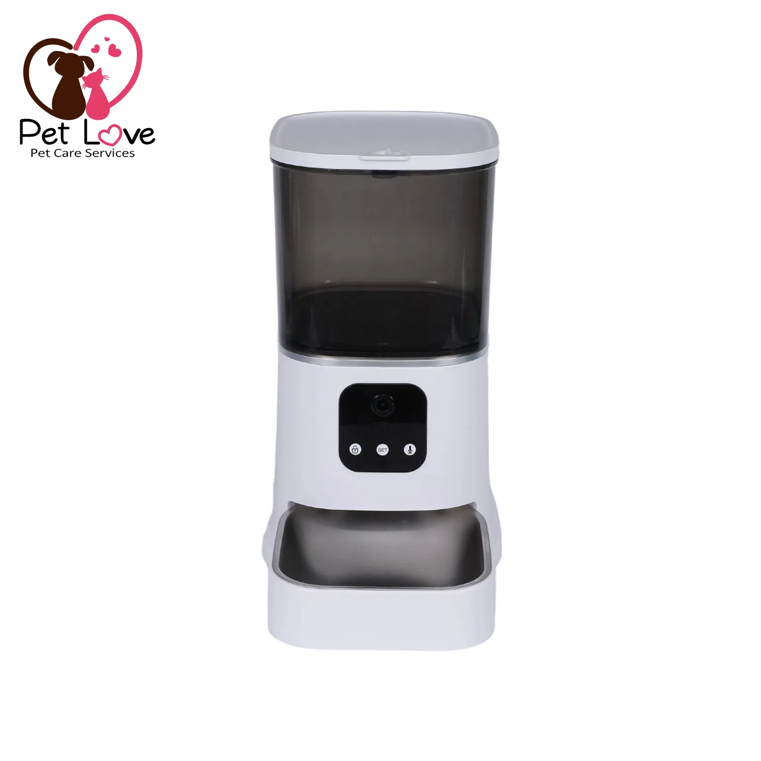 1080P Video Pet Feeder with Voice Message &amp; Anti-Stuck Motor