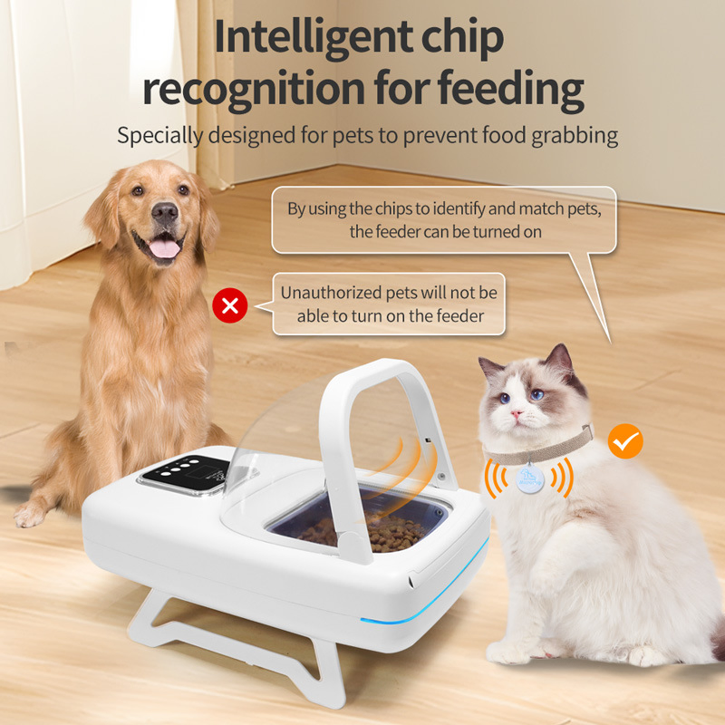 Pet Smart Automatic Food Feeder with RFID for Dogs and Cats