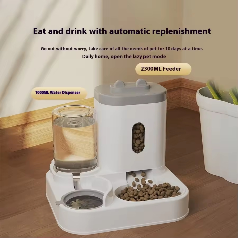 Smart Automatic Pet Feeder and Water Bowl Combo for Cats and Dogs