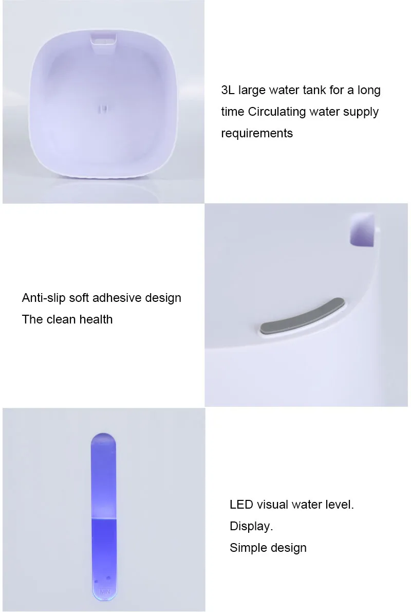 Automatic Pet Feeder and Water Fountain with LED Light