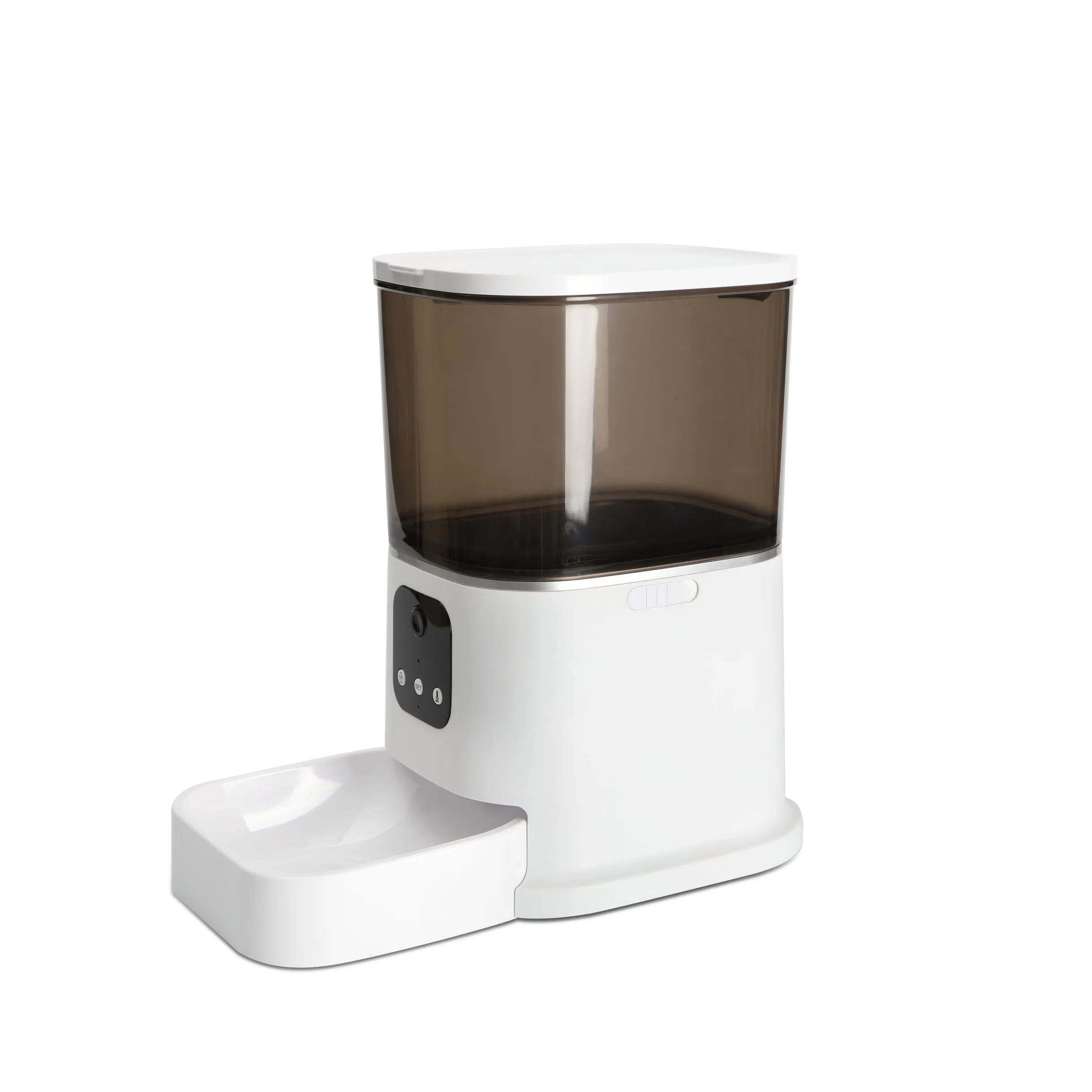 Smart Automatic Pet Feeder with Dual Power and Adjustable Bowl