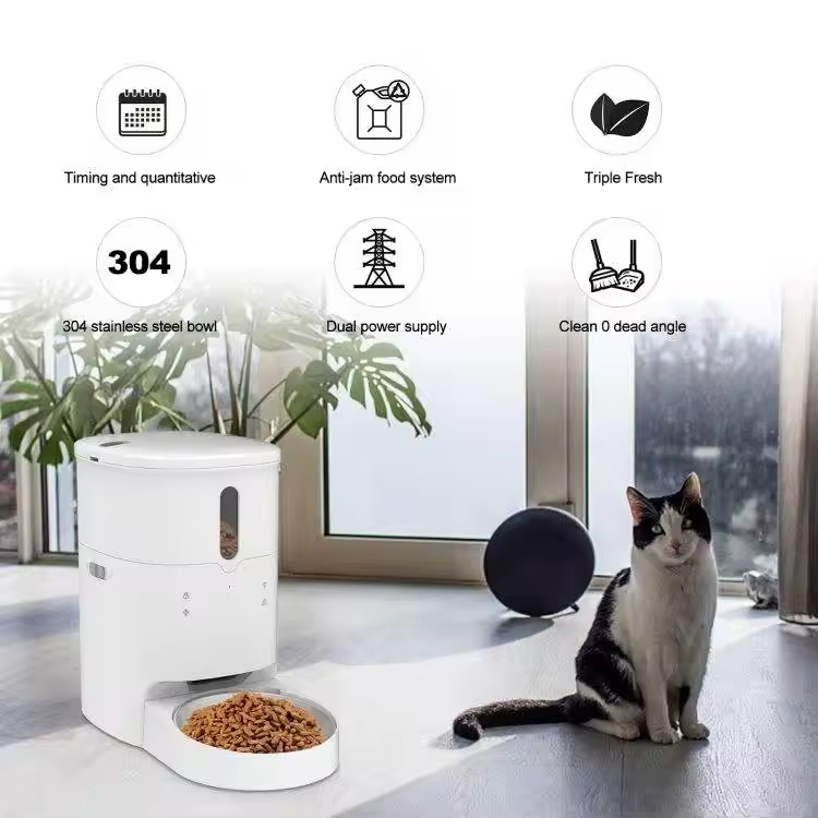 Smart WiFi Pet Feeder with APP Control for Dogs and Cats
