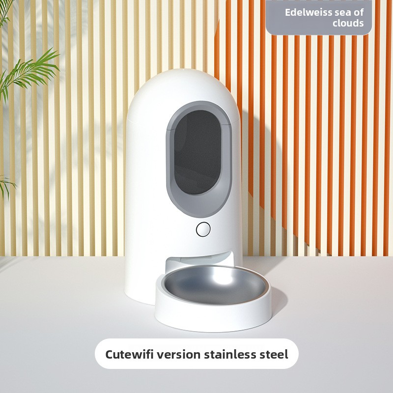 New Automatic Waterproof Pet Feeder WiFi App Control Charge Battery Powered Plastic 2.6L Capacity Timed Food Dispenser Easy