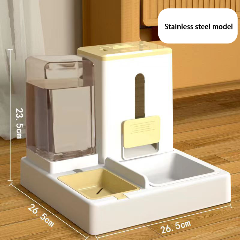 Dog Bowl Cat Bowl Automatic Feeder Cat Dog Pet Water Dispenser All-in-One Cat Food Bowl Dog Food Bowl Pet Supplies