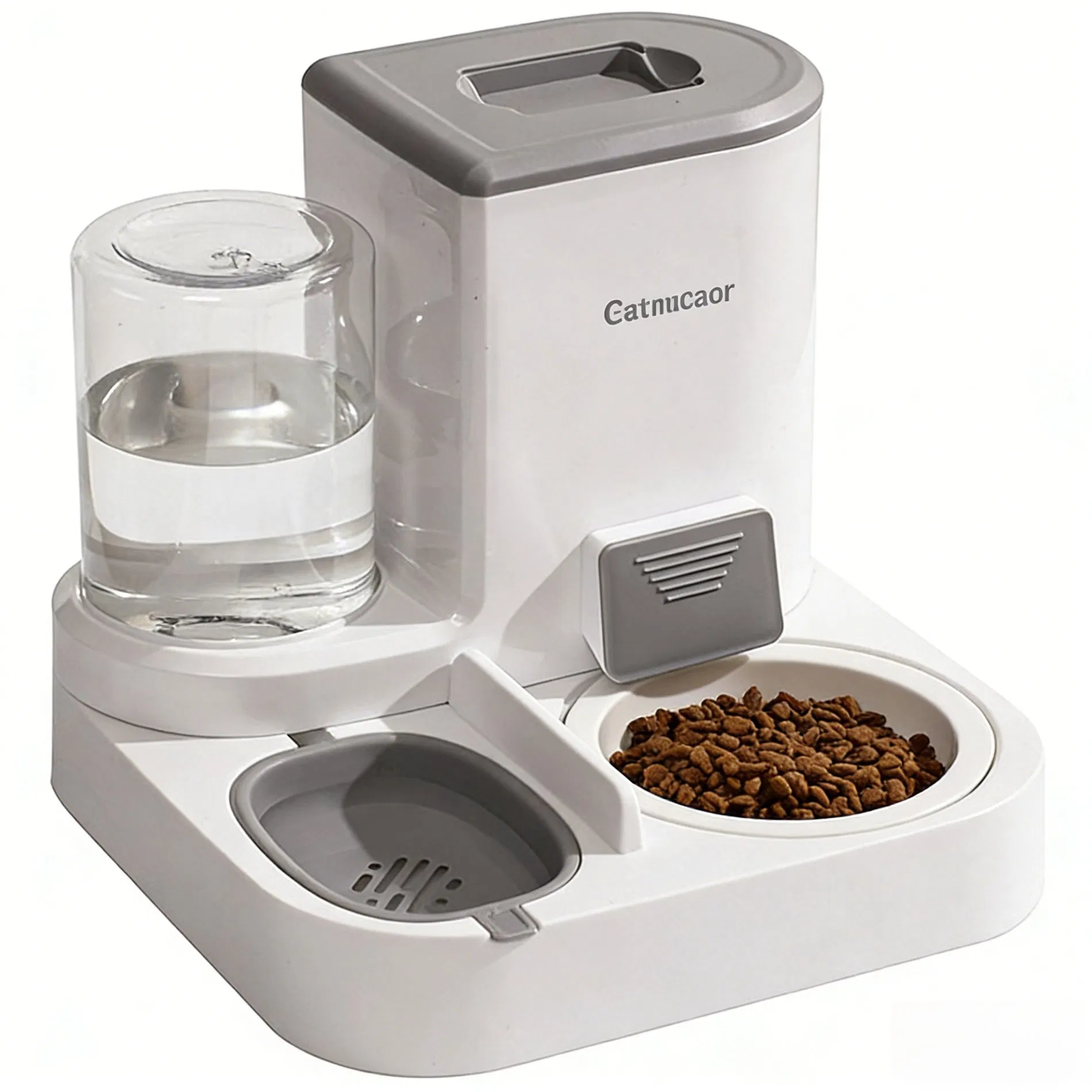 Large-Capacity Automatic Pet Feeder Separation of Wet and Dry Areas