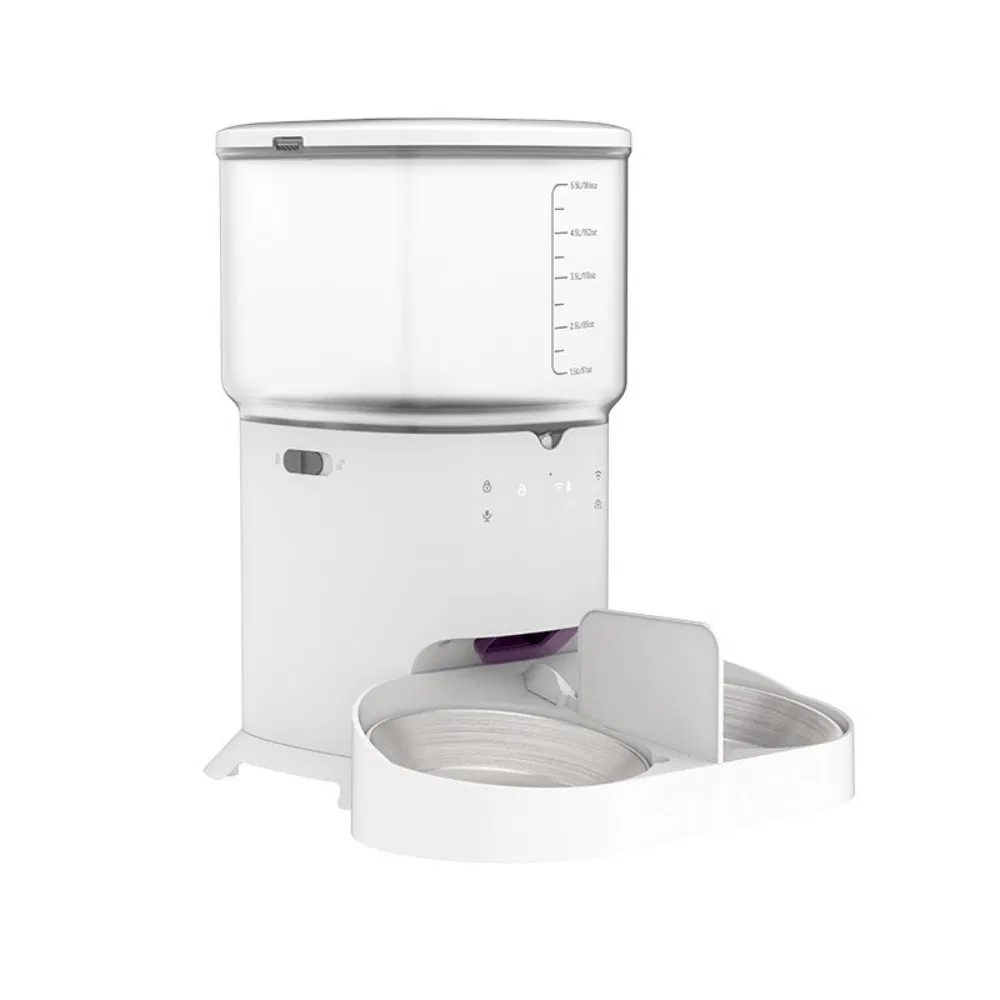 Smart Pet Automatic Feeder with WiFi APP Control Dual Bowls 3L / 6L Large Capacity Cats &amp; Dogs