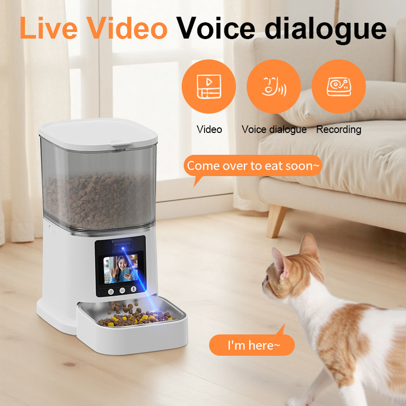 Pet Smart Feeder with Camera for Cats - Remote Feeding &amp; Monitoring