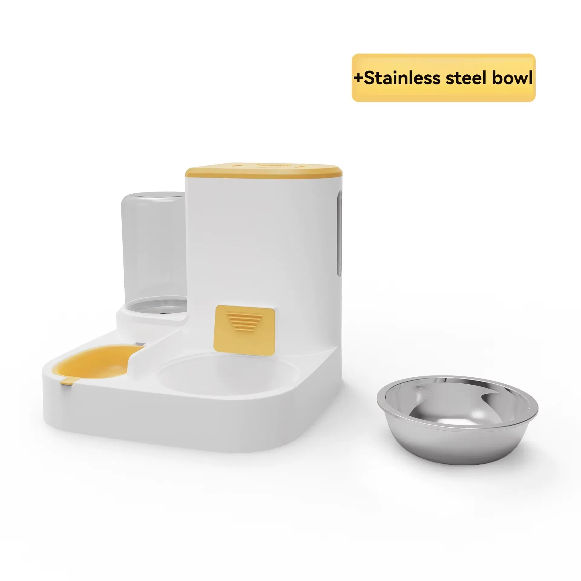 2.2L Large Capacity Dry Wet Separation Automatic Smart Pet Feeder &amp; Water Dispenser with Dog Cat Bowl