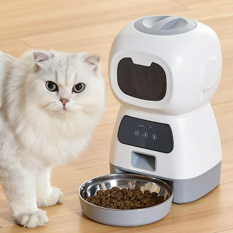 Pet Suppliers 3.5L Cat Dog Feeder with Timed Feeding Voice Recording