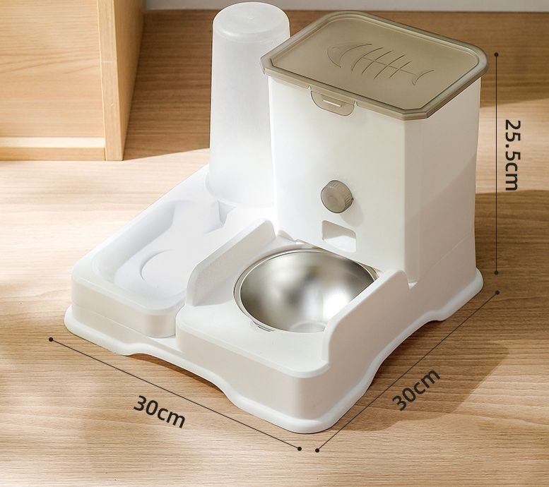 OEM Custom Cat Bowl, Dog Bowl, Grain Basin, Double Bowl Ceramic Large Capacity All-in-One Automatic Drinking Water Pet Feeder