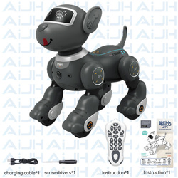 Aijh RC Stunt Robot Dog Perro Inteligente Walking Dancing Remote Control Robot Pet Ai Programming Smart RC Robot Toys