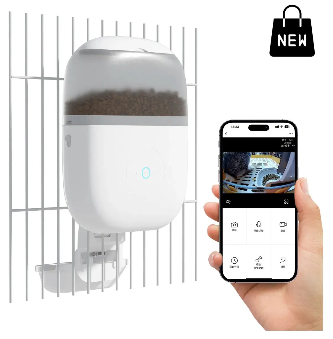 Food and Water 2 in 1 Smart Automatic Rabbit Feeder Smart Feeder Dog Cat Feeder APP Intelligent