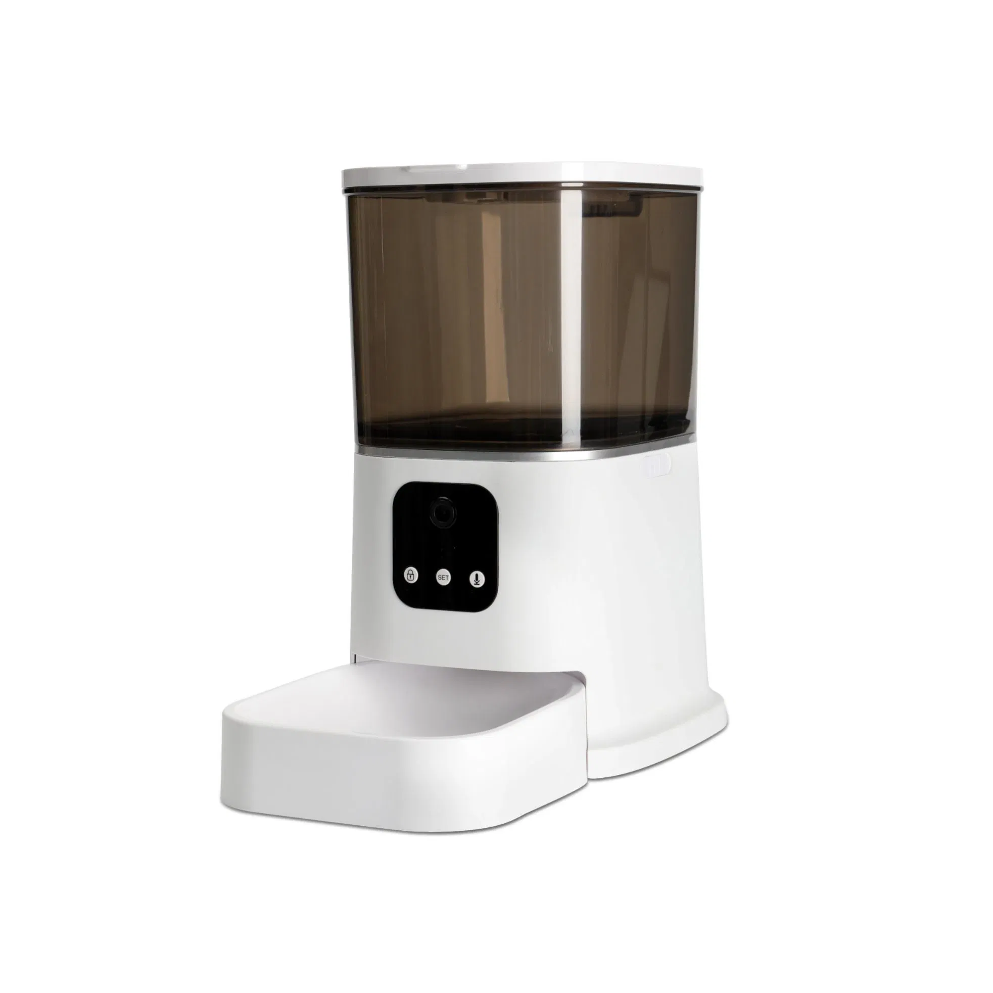 Smart Automatic Pet Feeder with Dual Power and Adjustable Bowl