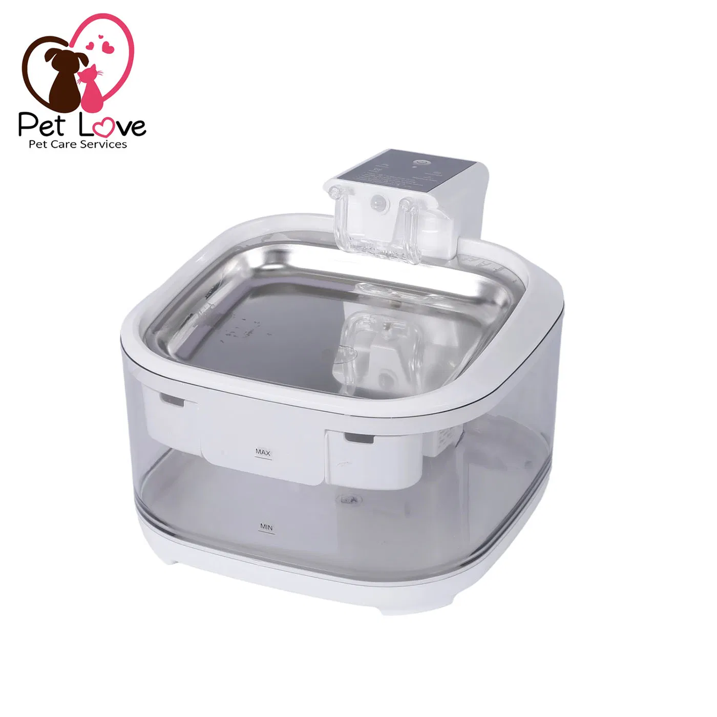 Automatic Stainless Steel Wireless Pet Water Fountain for Cats and Dogs