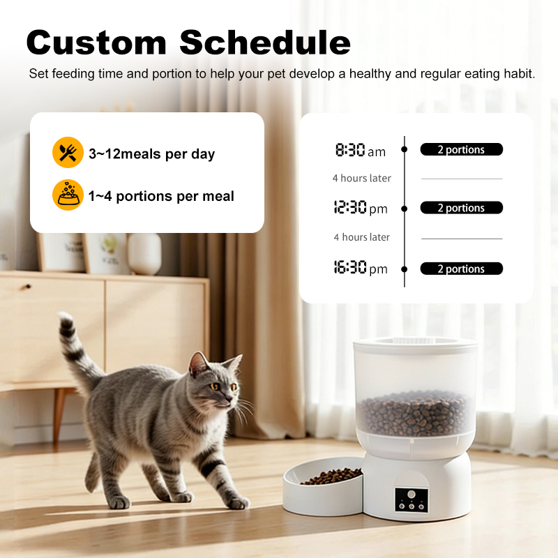 Smart Automatic Pet Feeder with Digital Timer Best Automatic Pet Feeder for Dogs Cats Timed Programmable Machine