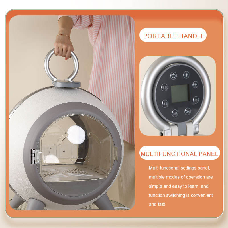 Ultra-Quiet 58L Pet Hair Dryer Box with UV Sterilization