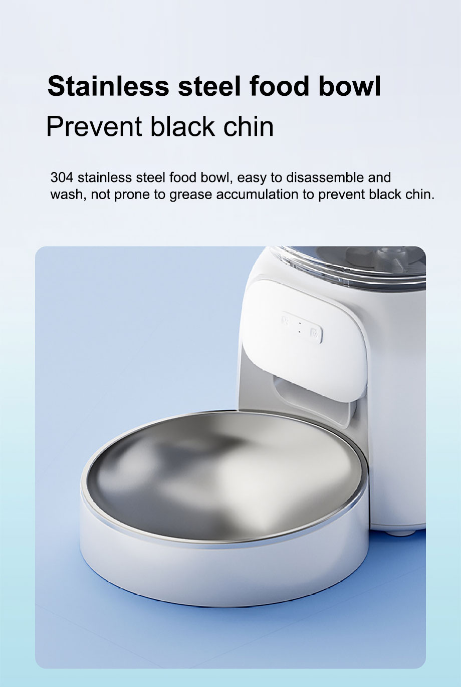 Stainless steel food bowl