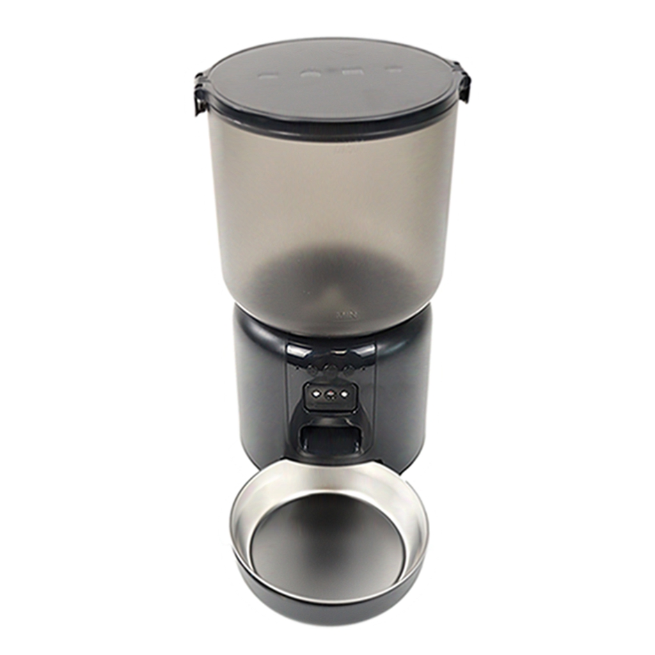 Automatic Pet Feeder for Cats with LCD Display and Voice Recording