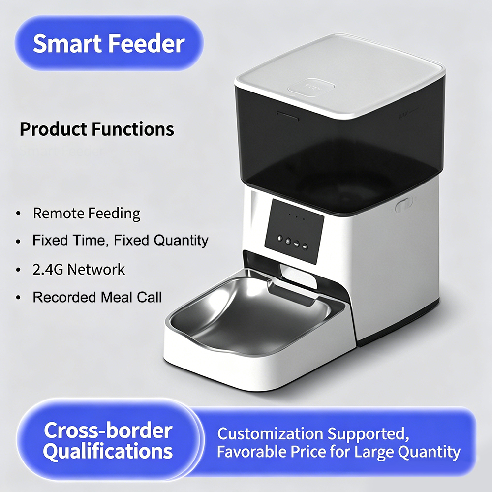 Smart Charge Modern Plastic Feeder Pet Cat &amp; Dog Automatic Timed Food Bowl with Self-service Feeding Machine