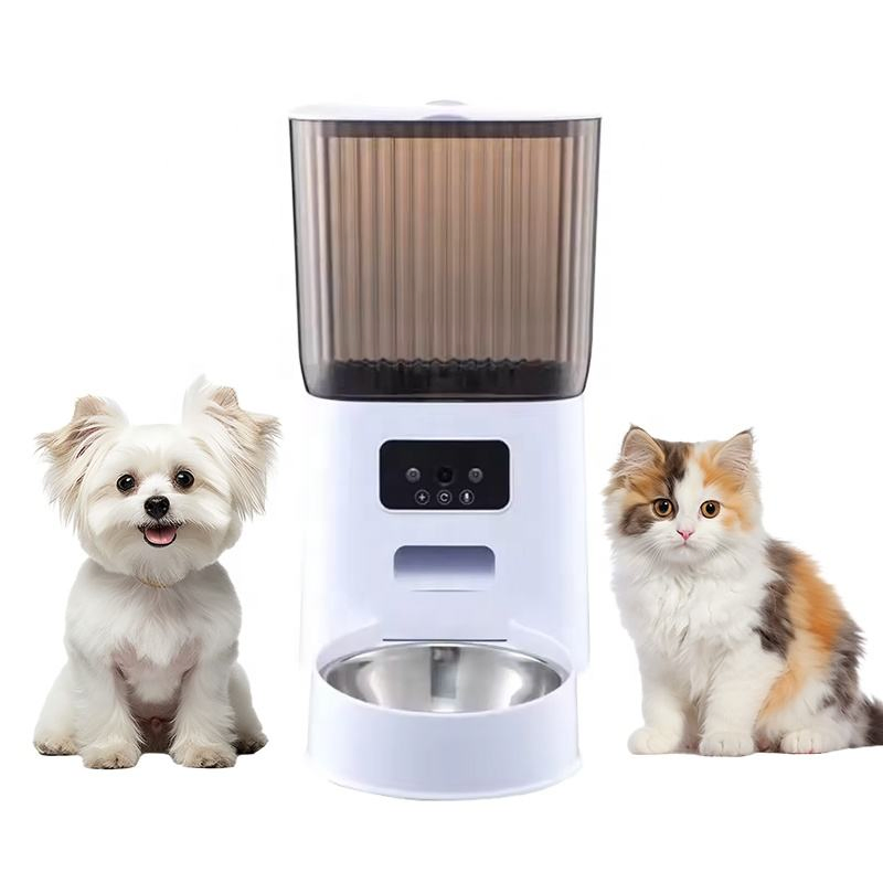 Large Capacity Automatic Dual Pet Feeder for Multiple Dogs and Cats Feeding