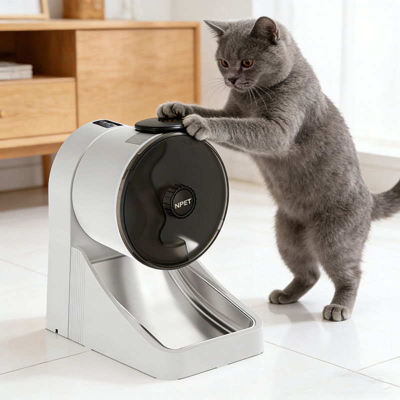 Rotatable Automatic Cat Smart Wi-Fi Pet Feeder Supply APP Remote Control Bowl