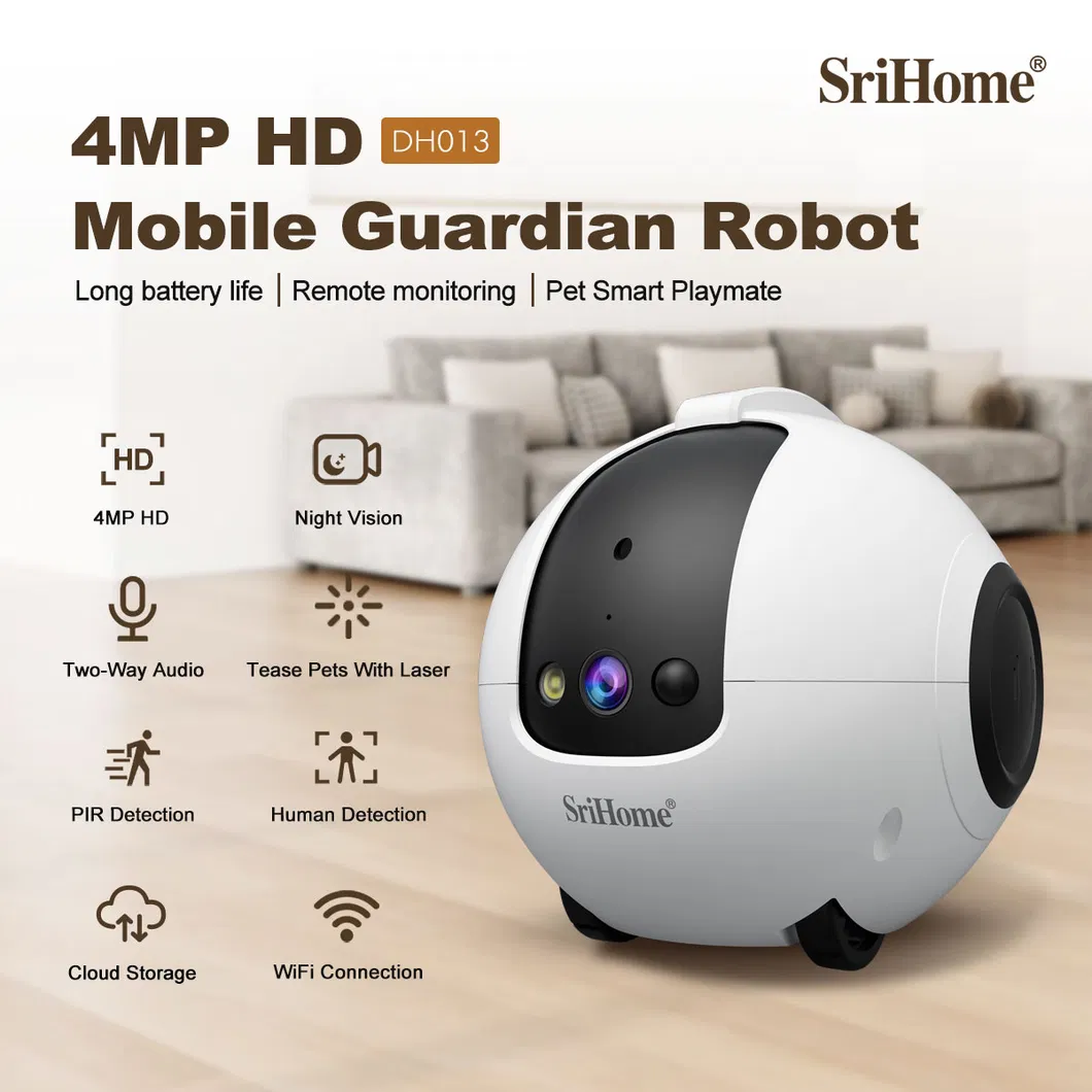 Smart Ai Pet Robot with 360° Patrol, Real-Time Monitoring, and Emotional Interaction Pet Companion Robot
