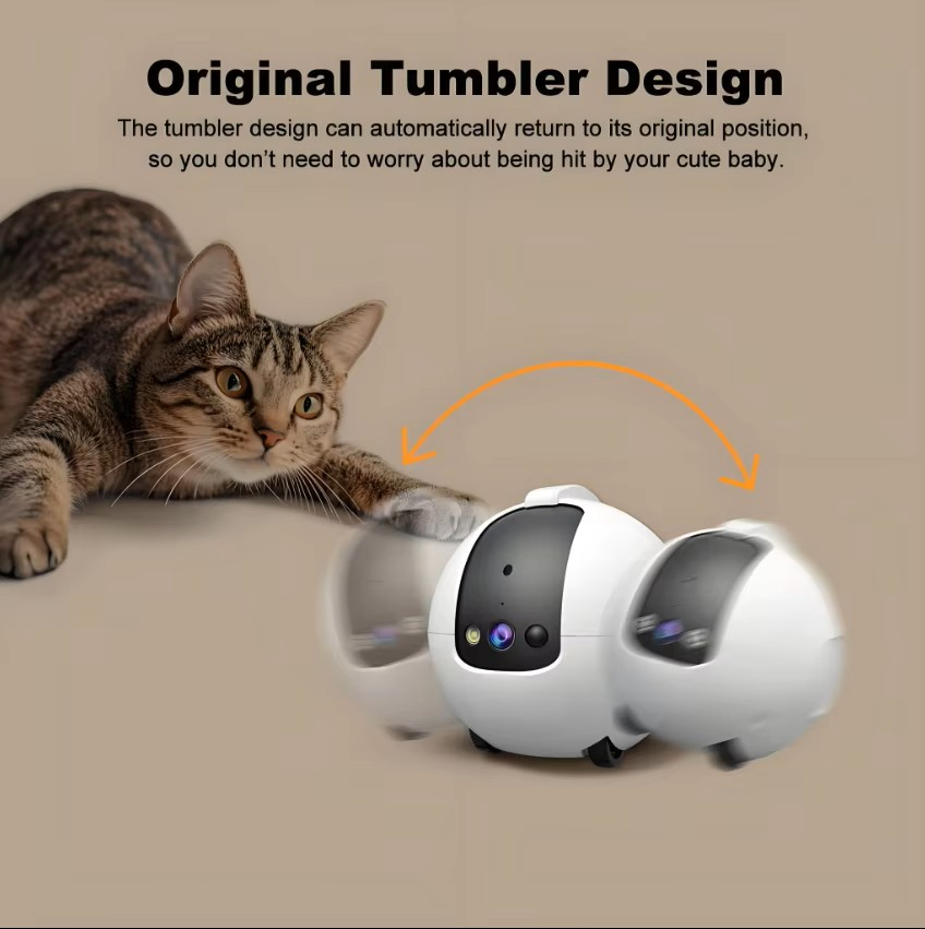 Smart Ai Pet Robot with 360° Patrol, Real-Time Monitoring, and Emotional Interaction Pet Companion Robot