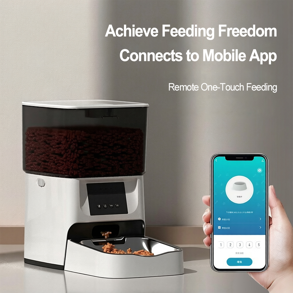 Smart Charge Modern Plastic Feeder Pet Cat &amp; Dog Automatic Timed Food Bowl with Self-service Feeding Machine