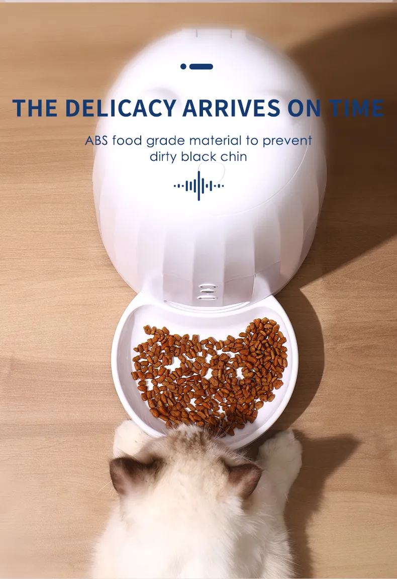 Automatic Pet Feeder WiFi Camera Video Cat Dog Feeder Dispenser