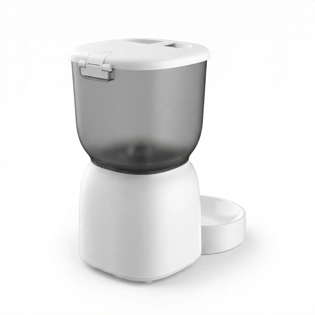 Pet Feeder with Camera Gravity Feed Large Capacity 6L Stainless Steel LED