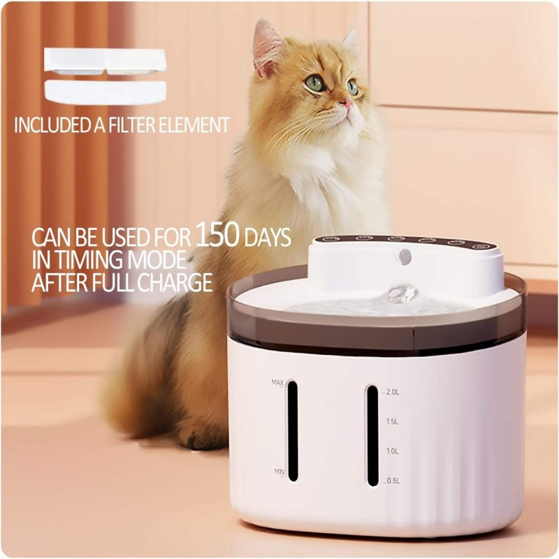 Rechargeable Cat Water Feeder with Whisper-Quiet Pump Design Pet Products