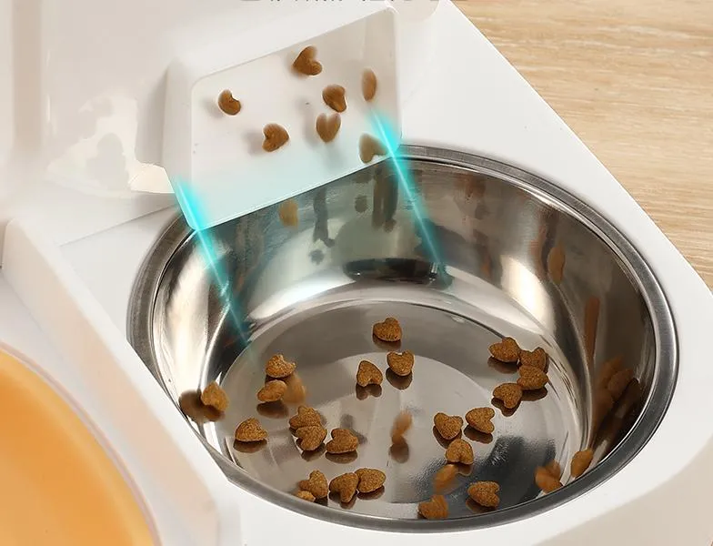 Automatic Pet Feeder Water Food in One Dog Cat Food Dispenser Pet Water Fountains