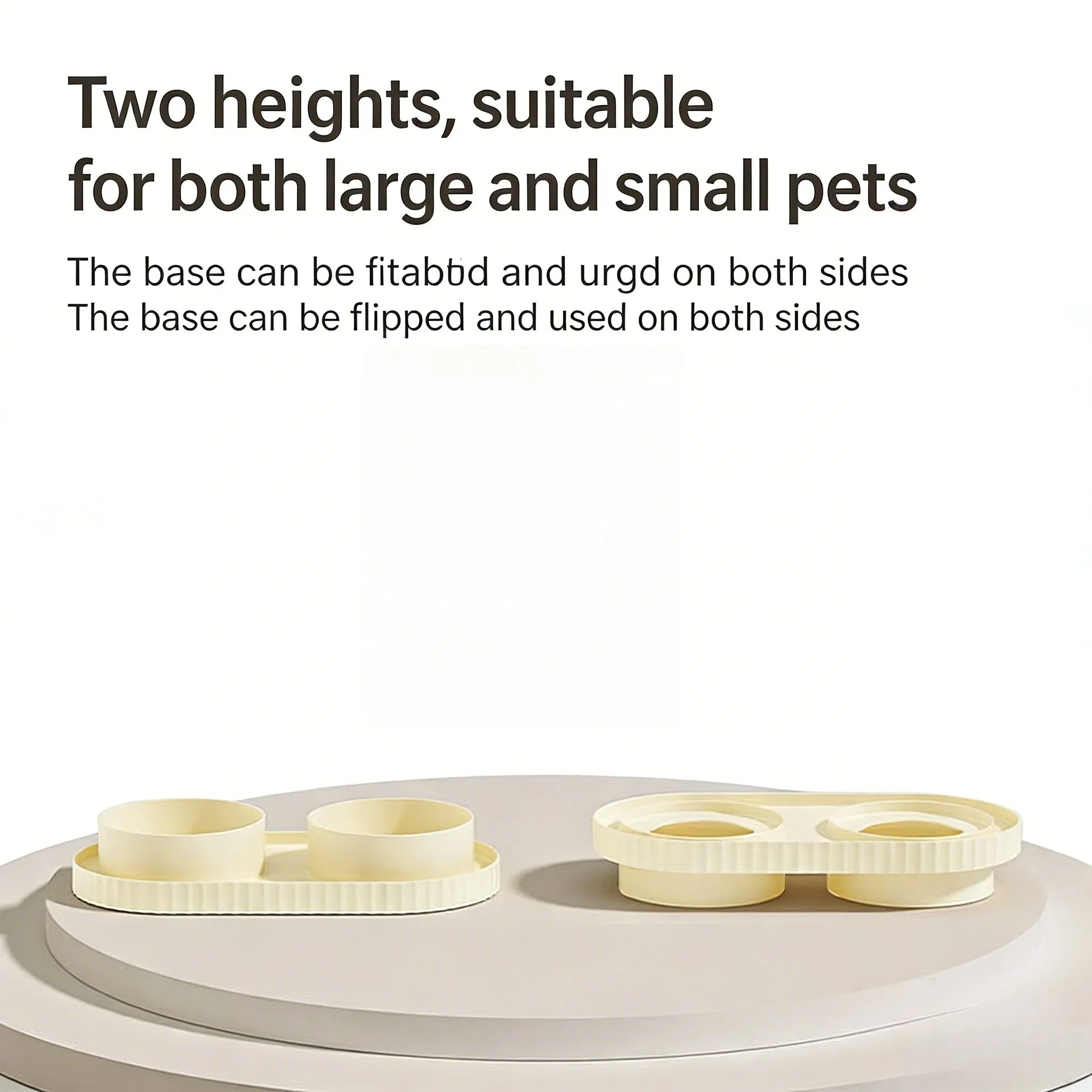 Pet Couple Bowl Pet Bowls Customizable Colors for Pet Double Bowls
