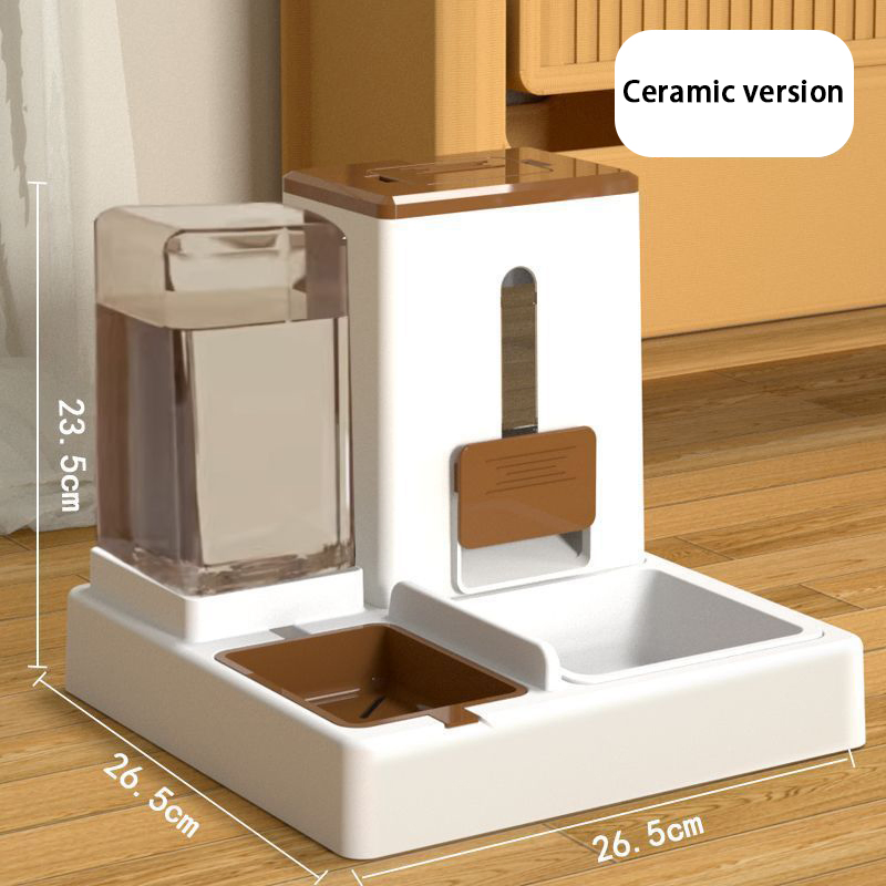Dog Bowl Cat Bowl Automatic Feeder Cat Dog Pet Water Dispenser All-in-One Cat Food Bowl Dog Food Bowl Pet Supplies