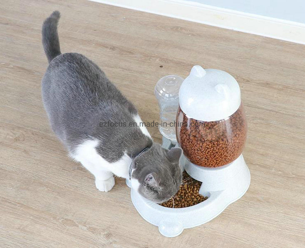 Water Dispenser Pet Gravity Food Station Automatic Feeder Wbb12692