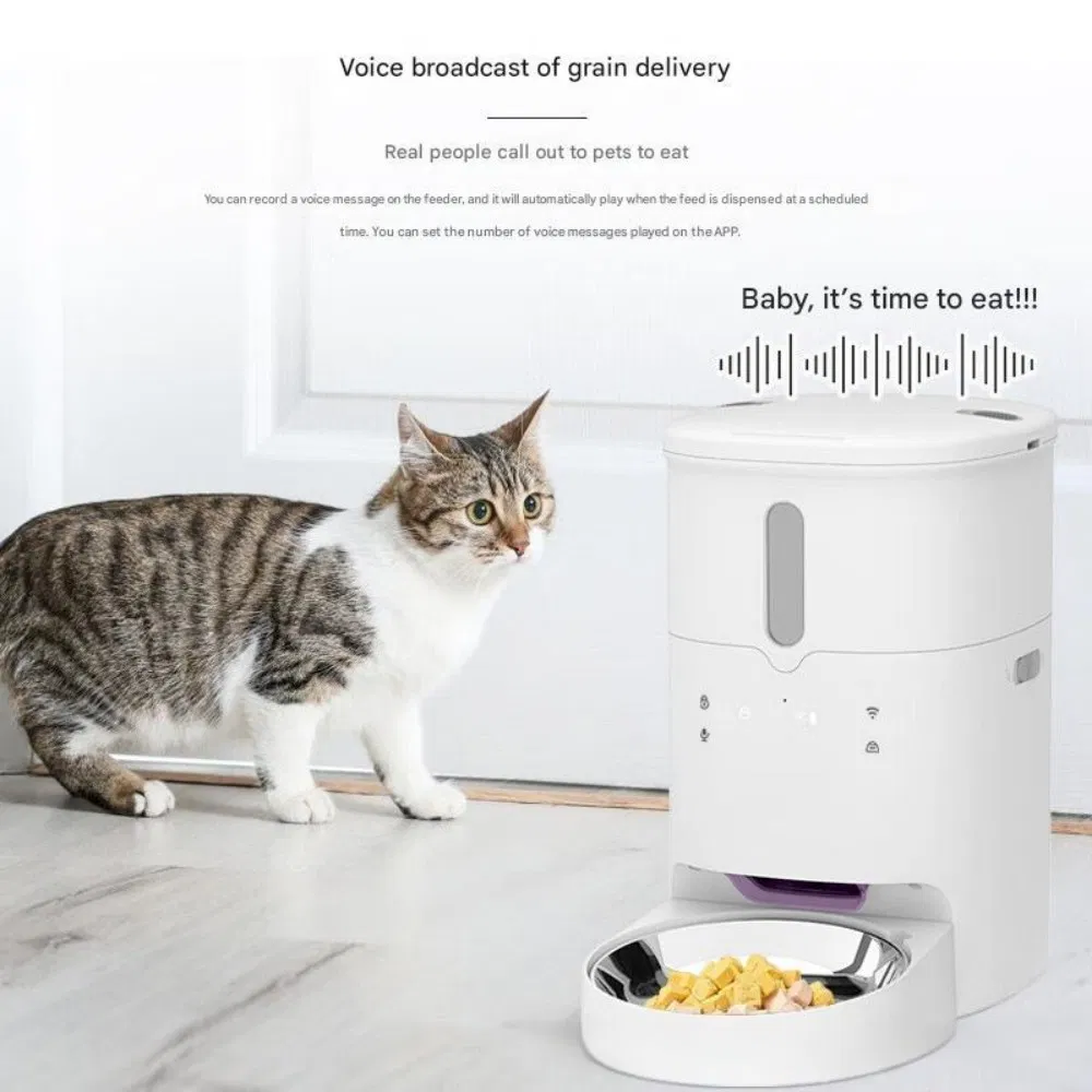 Smart Pet Automatic Feeder with WiFi APP Control Dual Bowls 3L / 6L Large Capacity Cats &amp; Dogs