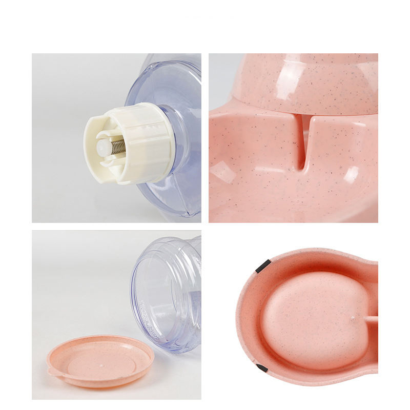 Customized Logo Acceptable Pet Accessories Automatic Cat Food Water Dispenser Bottle Bowl Pet Dog Feeder Alimentador Y Dispensador PARA Mascotas