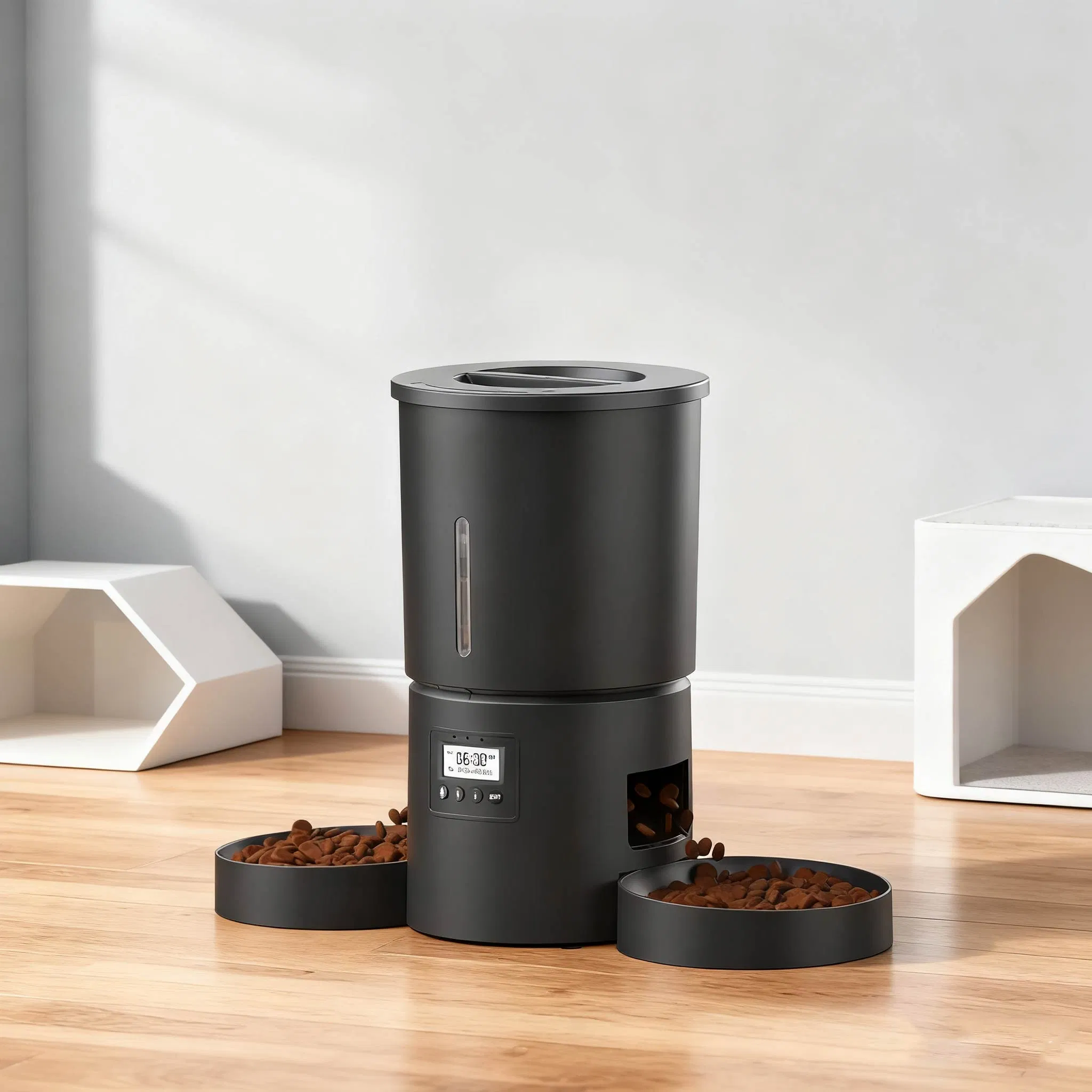 OEM 6L Dual-Bowl Smart Automatic Pet Feeder Worry-Free Feeding, Moisture-Proof Cat Dog Feeder