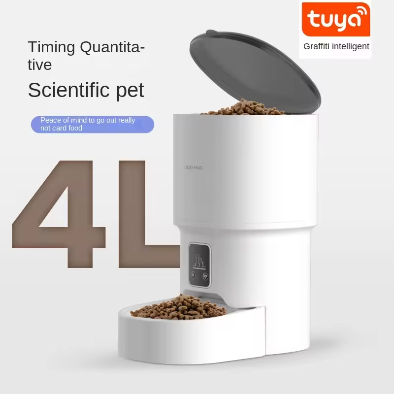 Factory Intelligent Pet Feeder Automatic Feeding Machine with WiFi Remote Timed Feed