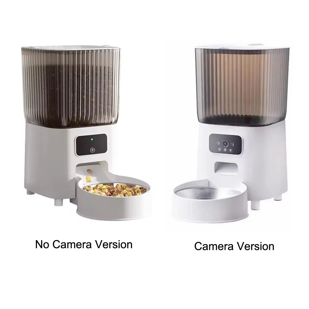 Tuya WiFi Smart Mobile APP Remote Control 5L Cat Dog Automatic Pet Food Feeder with Video Camera Work with Smartlife