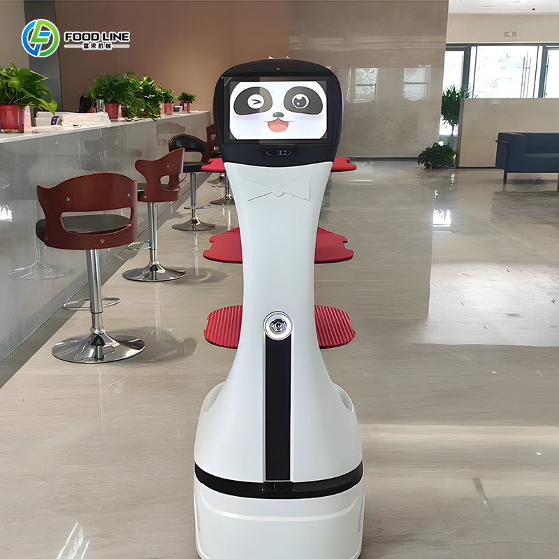 Automatic Restaurant Indoor Control Delivery Robot for Hotel Food Meal Waiter Serving Robot with Smart Service Intelligent Obstacle Avoidance