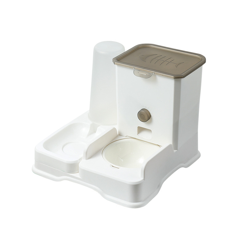 OEM Custom Cat Bowl, Dog Bowl, Grain Basin, Double Bowl Ceramic Large Capacity All-in-One Automatic Drinking Water Pet Feeder