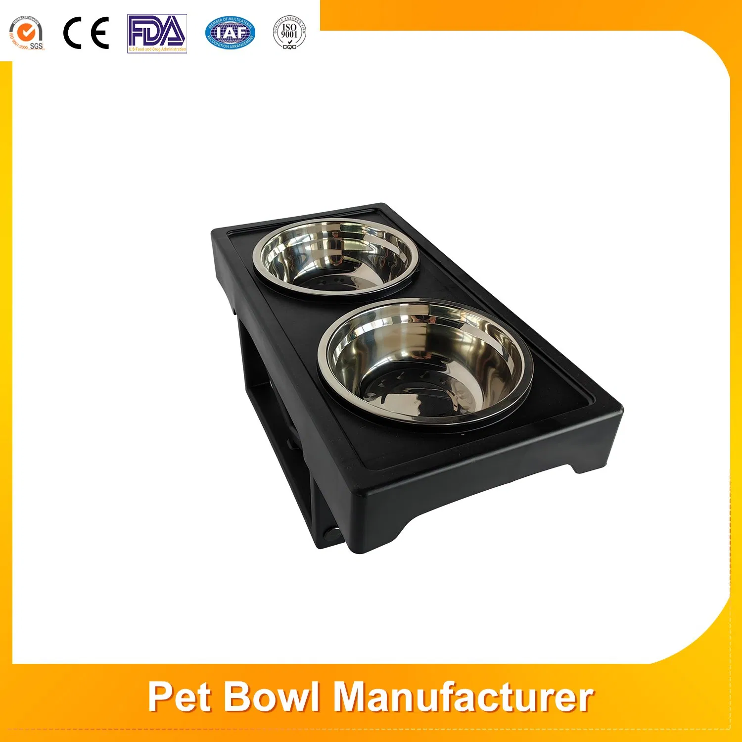 Large Capacity Adjustable Elevated Feeding Bowl Dog Steel Feeder Cat Water Fountain Recipiente PARA Mascota Plastic Pet Bowls Food and Feeders for Dog and Cat