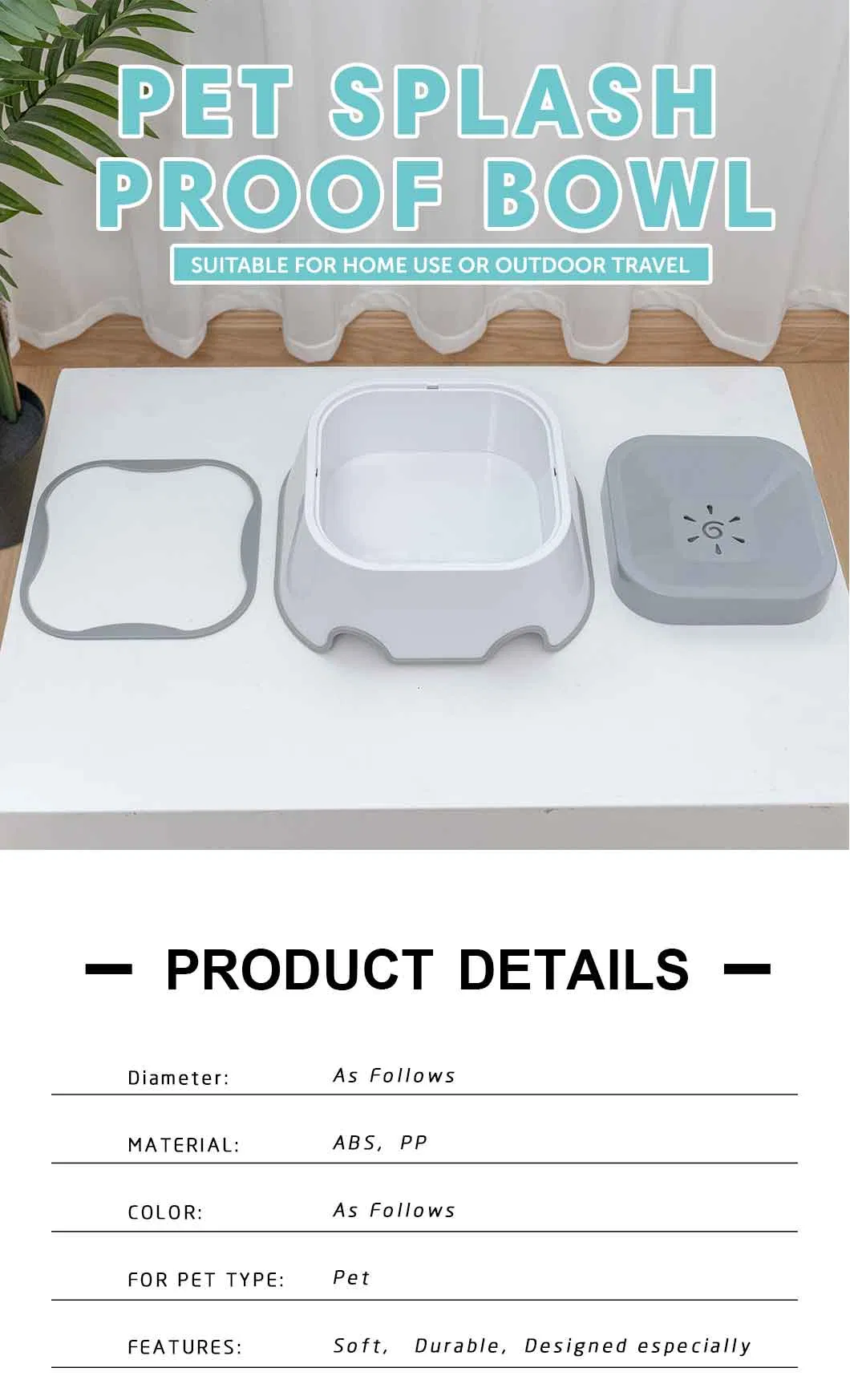Spill Proof Dog Bowl Details