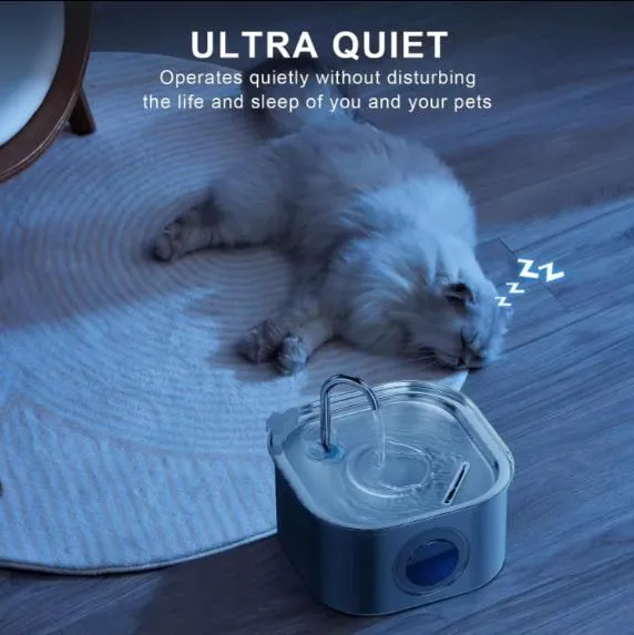 Stainless Steel Cat Water Fountain 3.2L Pet Water Fountain Dog Water Dispenser Automatic Cat Fountain Dog Bowls Cat Products