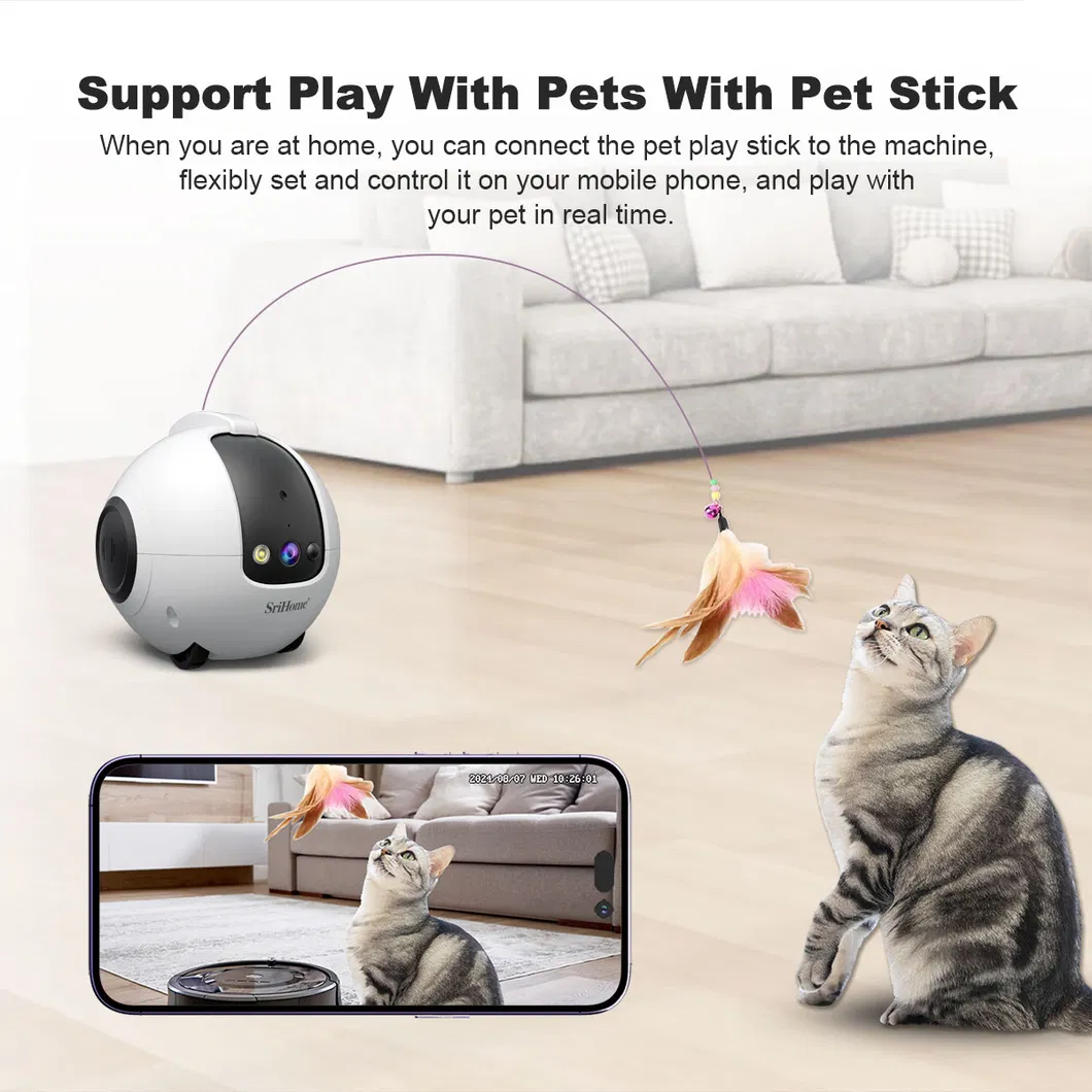 Smart Ai Pet Robot with 360° Patrol, Real-Time Monitoring, and Emotional Interaction Pet Companion Robot
