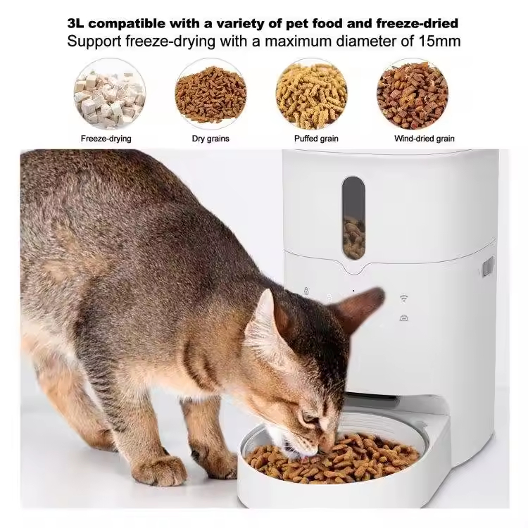 Smart WiFi Pet Feeder with APP Control for Dogs and Cats