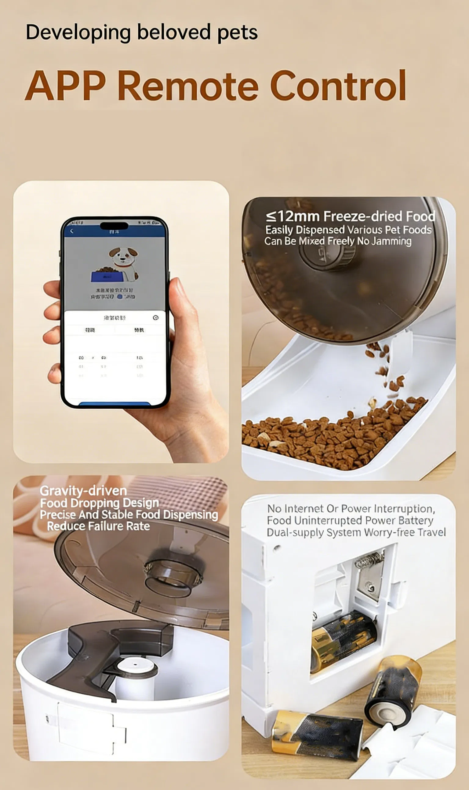 Smart Wi-Fi Pet Feeder Display 4