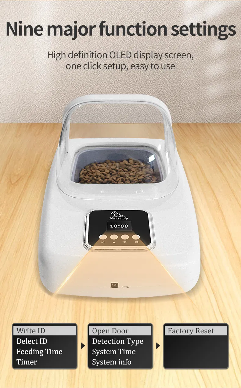 Pet Smart Automatic Food Feeder with RFID for Dogs and Cats