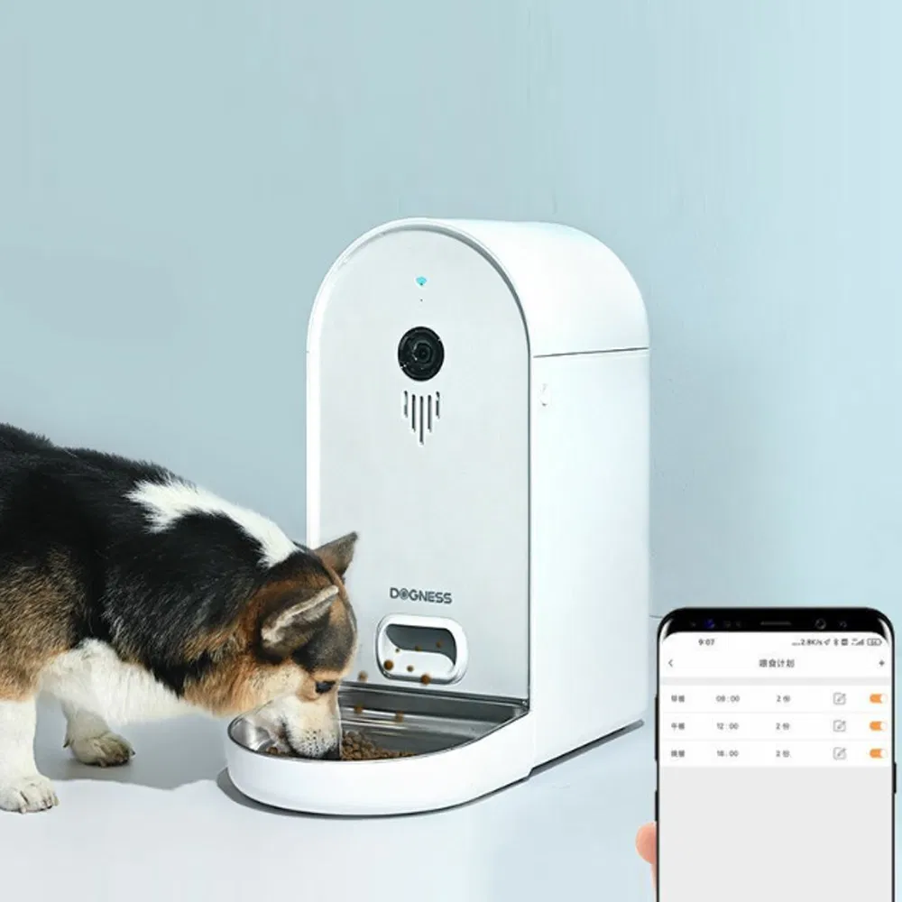 6L Smart Automatic Pet Feeder for Cats &amp; Dogs: Timed &amp; Portion Control with Visible Hopper